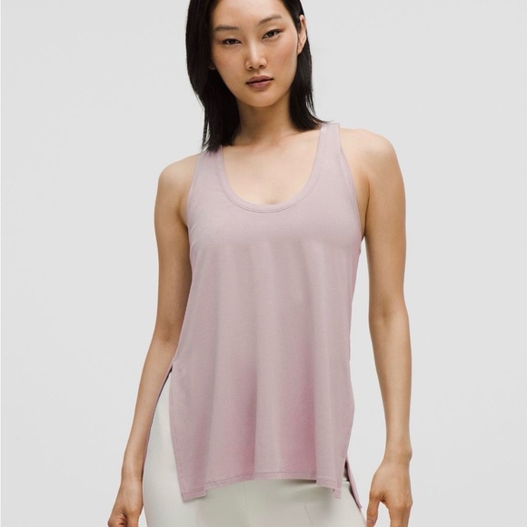 lululemon athletica Tops - Lululemon Athletica SilkAppeal Side-Slit Tank Top Size S